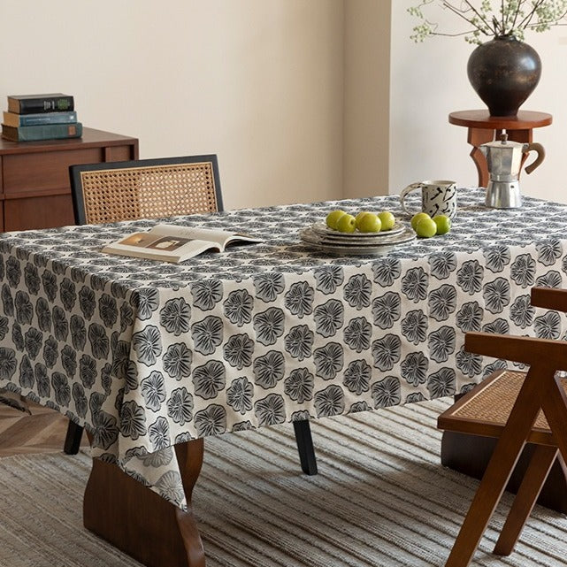 Grey Lotus Table Cloth