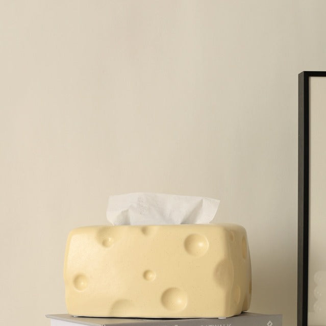 Swiss Cheese Ceramic Tissue Box