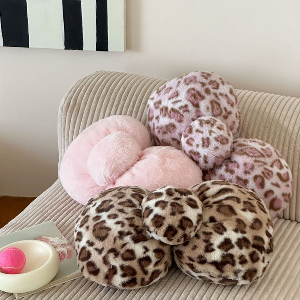 Fuzzy Bow Cushion