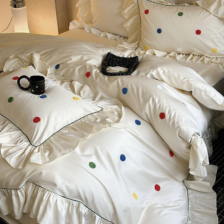 Colourful Polka Dots Bedding Set