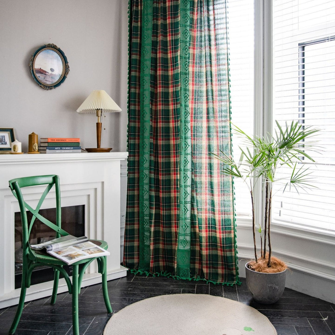 Tartan Lace Curtain