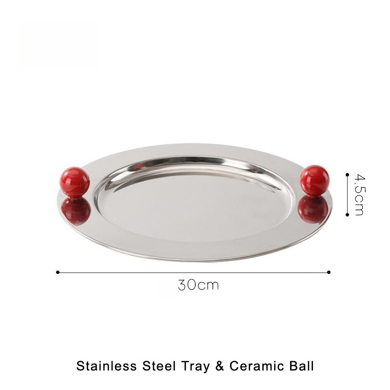 Artistic Ball Serving Tray