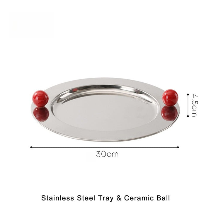 Artistic Ball Serving Tray