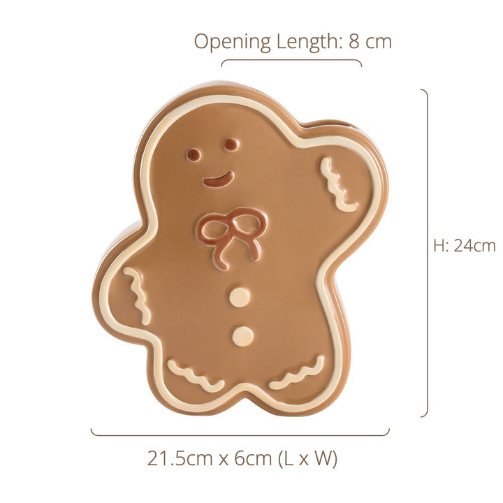 Gingerbread Man Vase