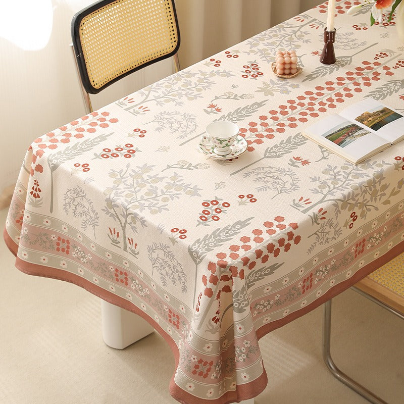 Red Sprig Tablecloth