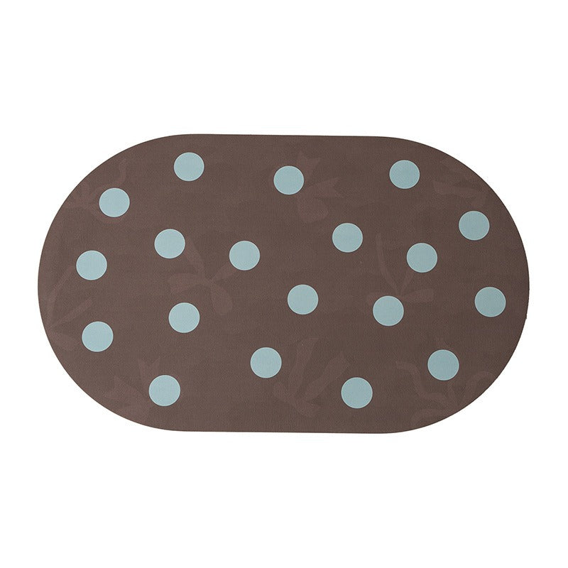 Mint Chip Dot Bath Mat
