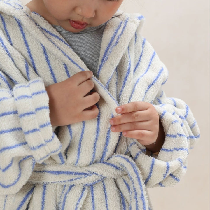 Coastal Striped Kid Bathrobe