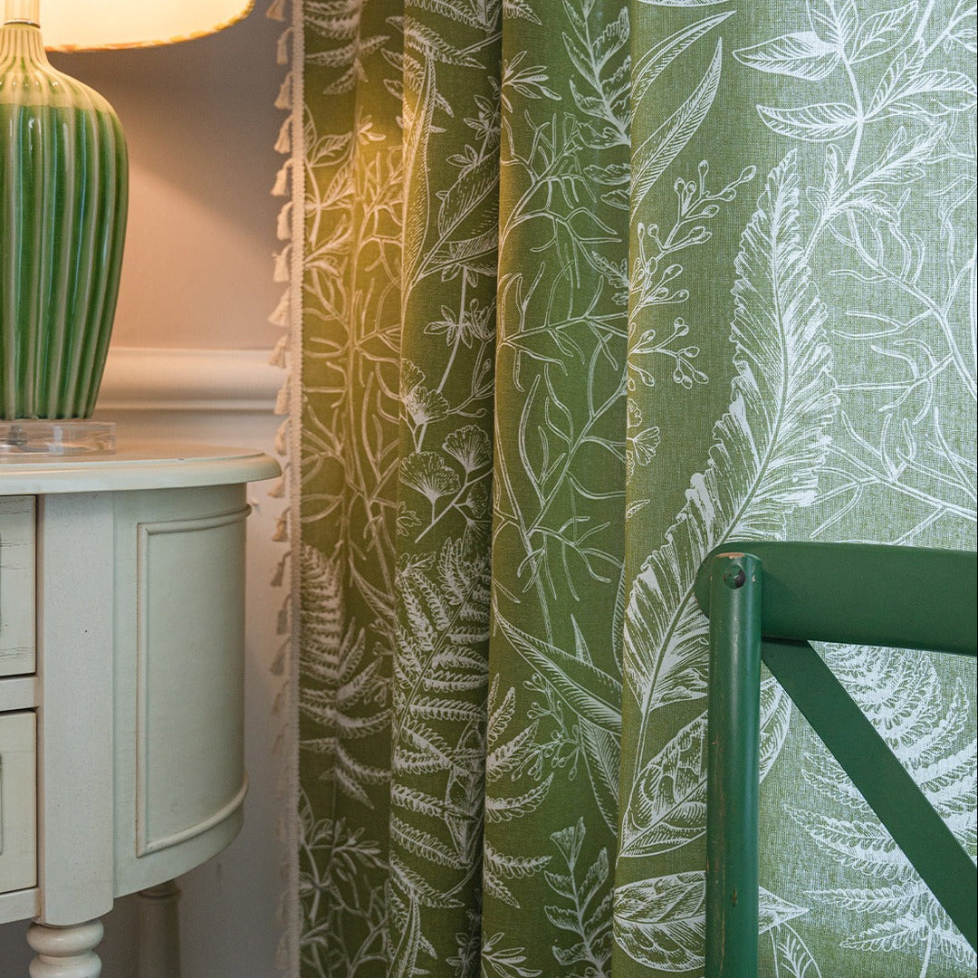 Leaves Magic Tassel Curtain