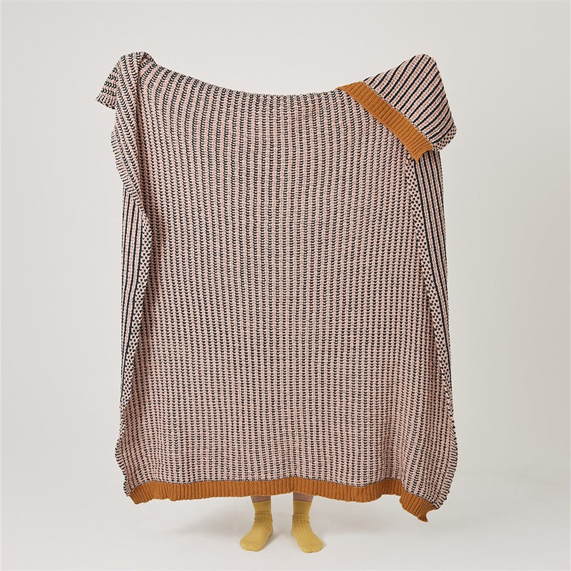 Earthy Contrast Throw