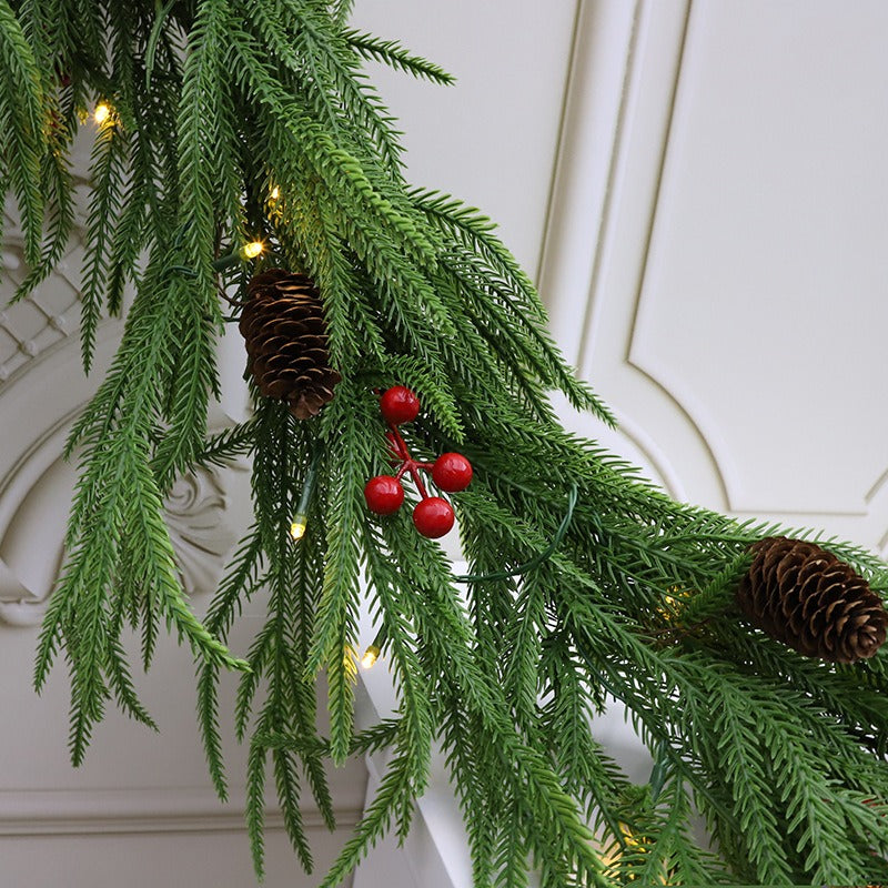 Pinecone and Pine Garland
