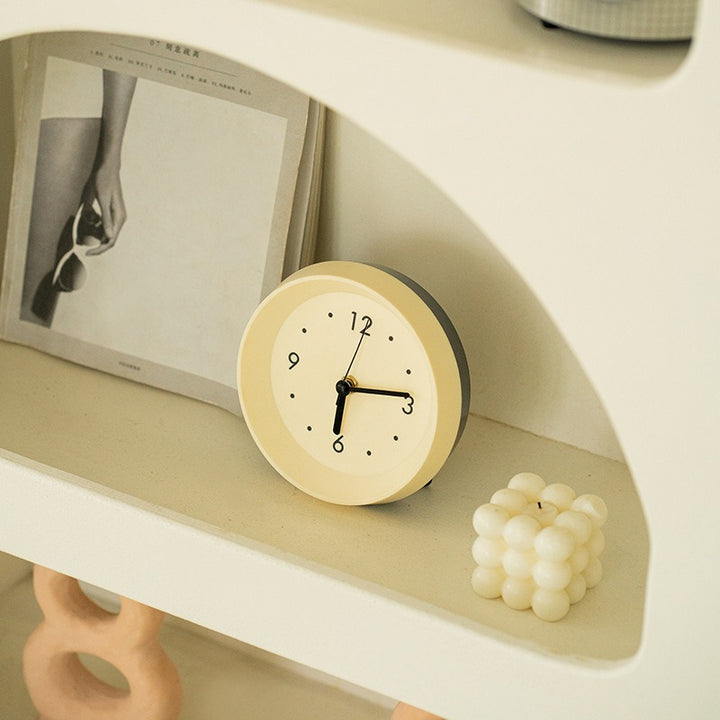 Minimal Ivory Desk Clock