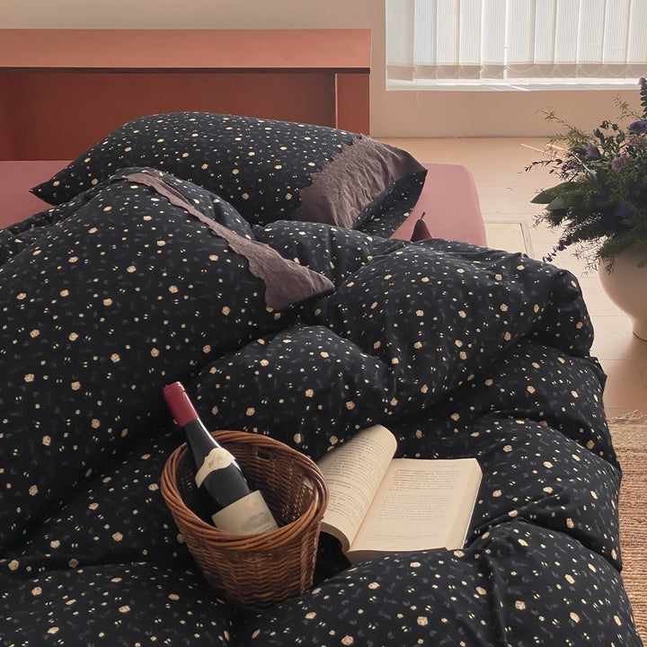 Midnight Bloom Cloud Bedding Set