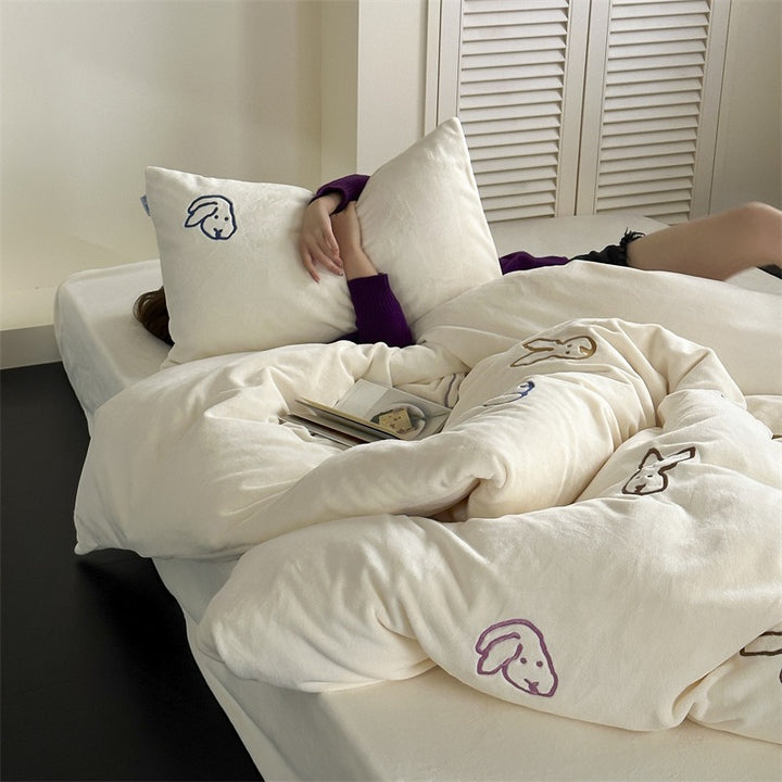 Warm Bunny Bedding Set Collection
