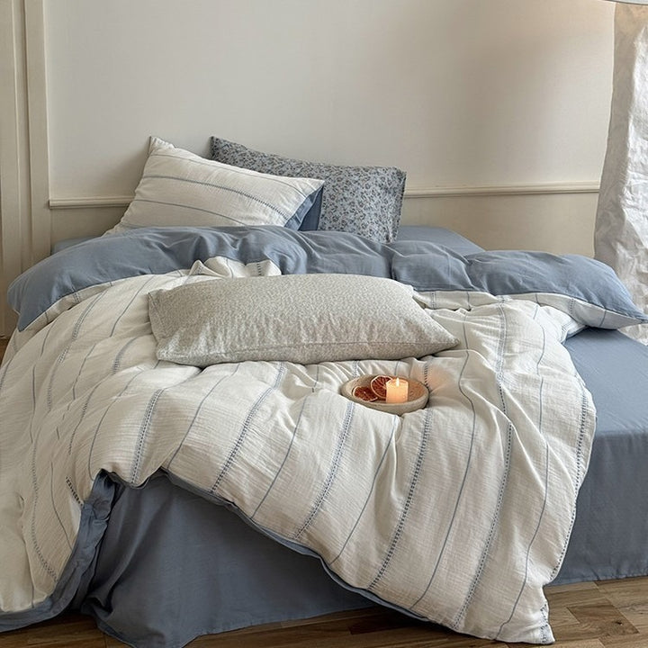 Beach Striped Bedding Set