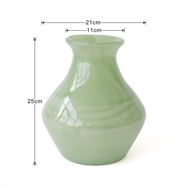 Green Zen Glass Vase