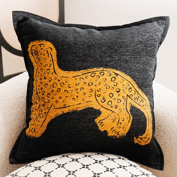 Vintage Leopard Cushion