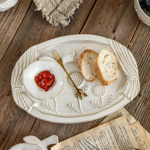 White Garden Dinnerware