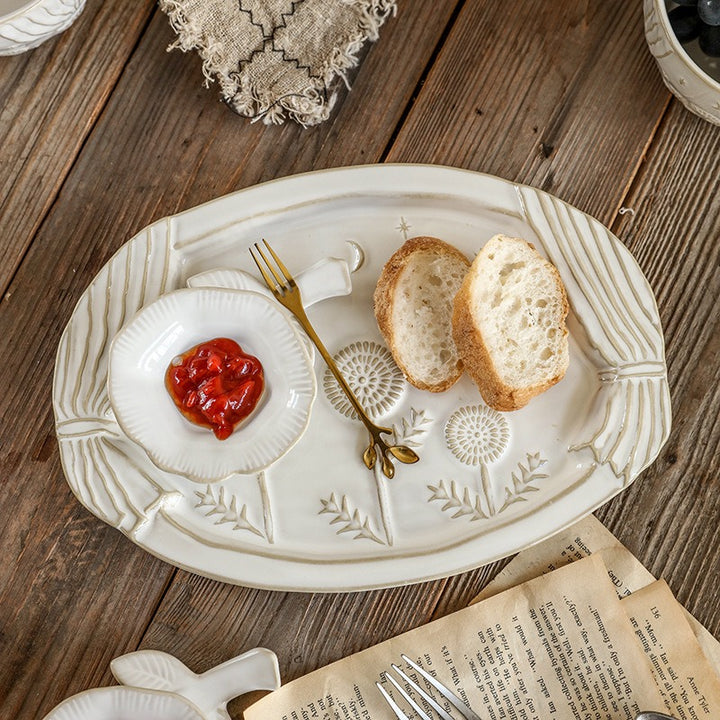 White Garden Dinnerware