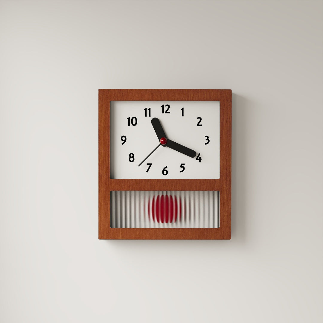 Red Dot Mid-Century Clock