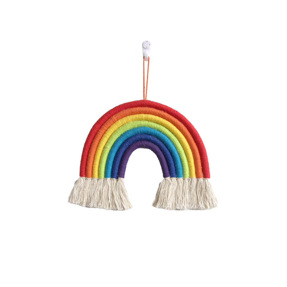 Handcrafted Rainbow Macrame Decor