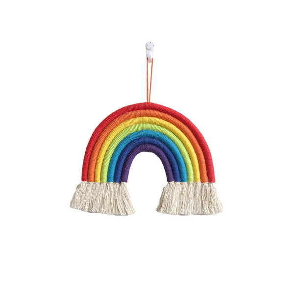 Handcrafted Rainbow Macrame Decor