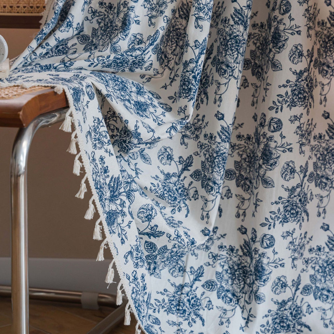 Blue Dream Tassel Curtain