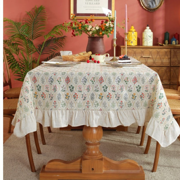 Countryside Floral Check Table Cloth