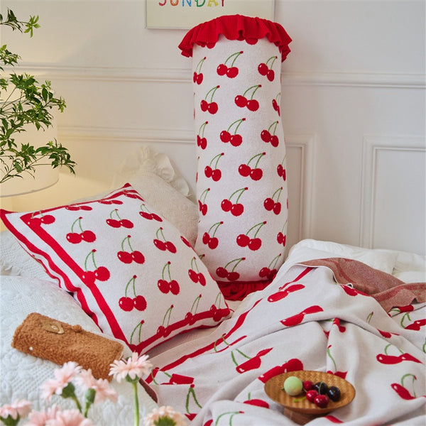 Cherry Blanket & Cushion