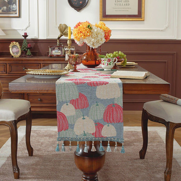Pumpkin Art Table Runner