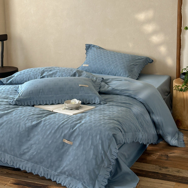 Blue Floral Bedding Set