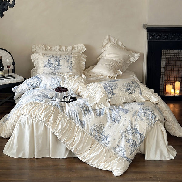 Courtly Blue Quilt Cover Set