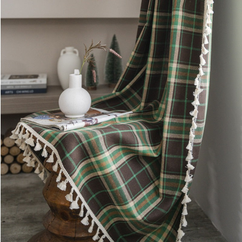 Green Tartan Curtain