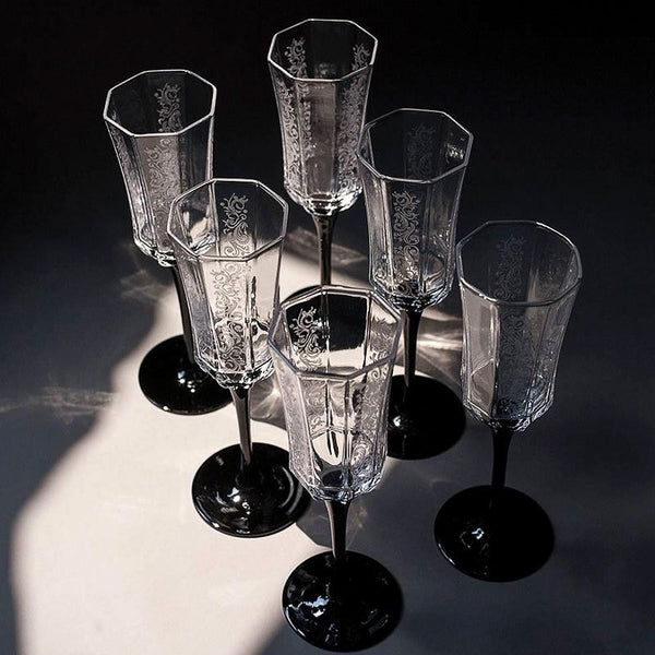 Lisbon Midnight Wine Glass Set