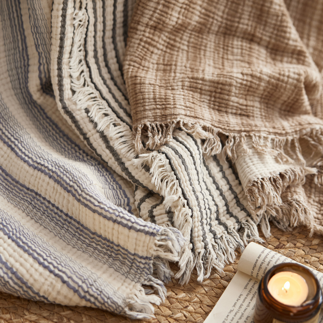Woven Stripe Throw Blanket