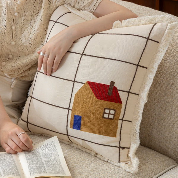 Pasture Tales Embroidered Cushion