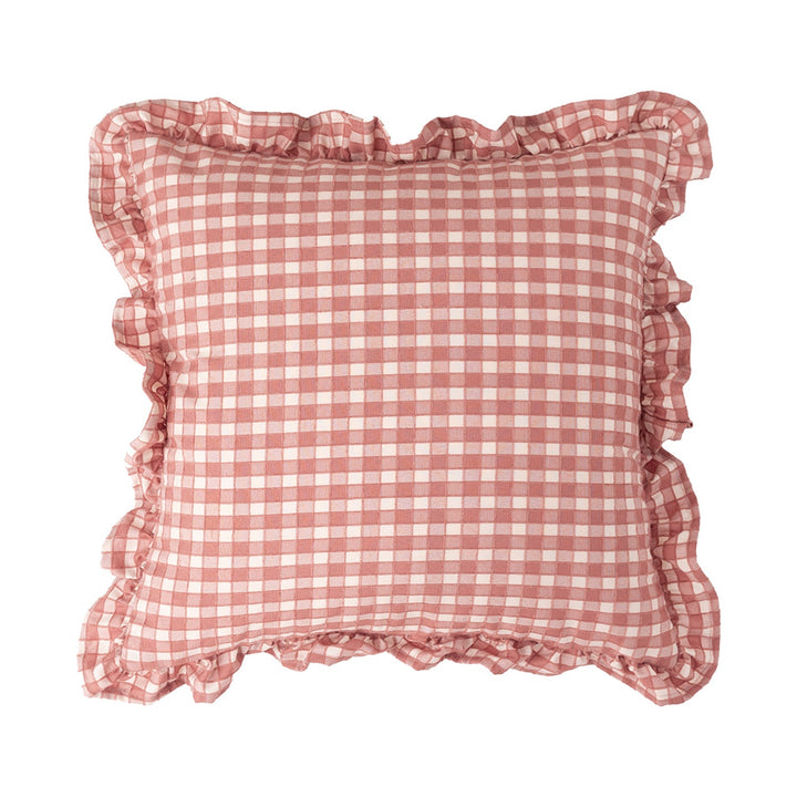 Retro Line Ruffle Cushion