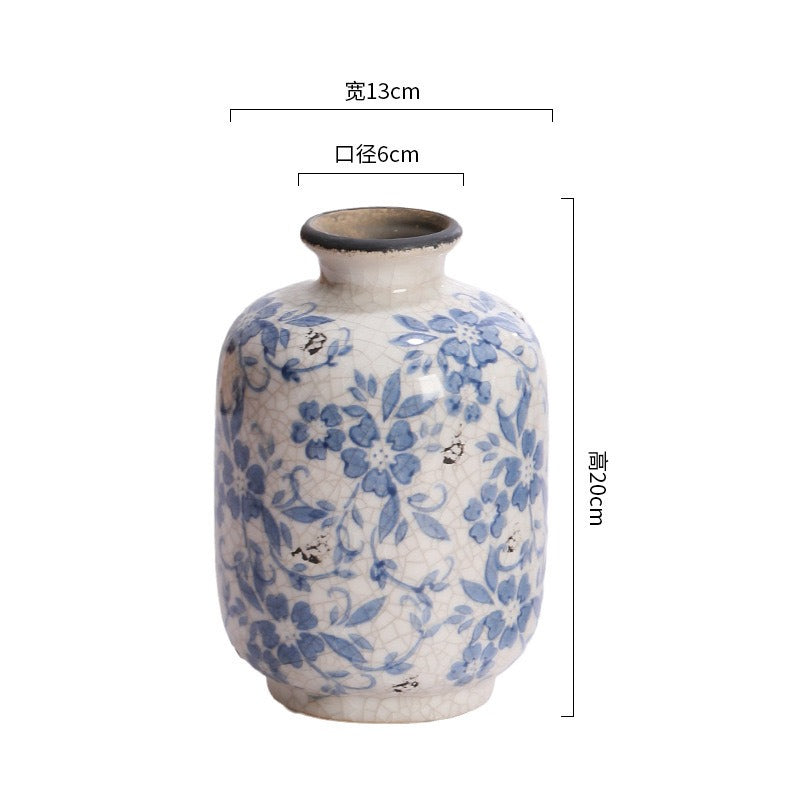 Blue Countryside Ceramic Vase Collection