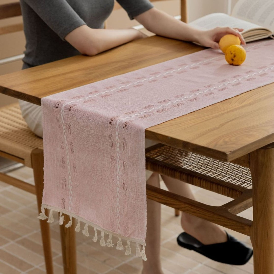 Rustic Openwork Table Runner