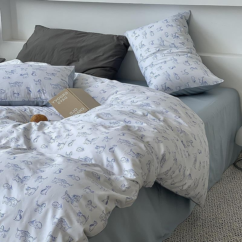 Lazy Kitty Bedding Set