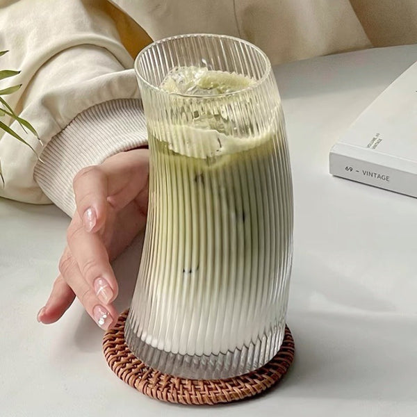 Luminara Ribbed Curve Glass Set