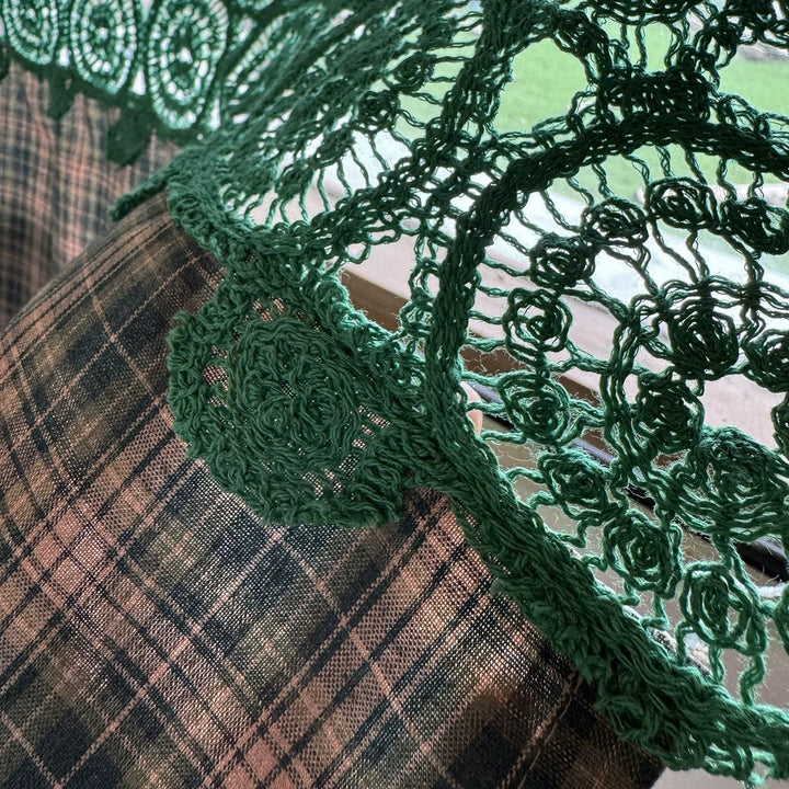 Highland Pastoral Woven Cabinet Curtain