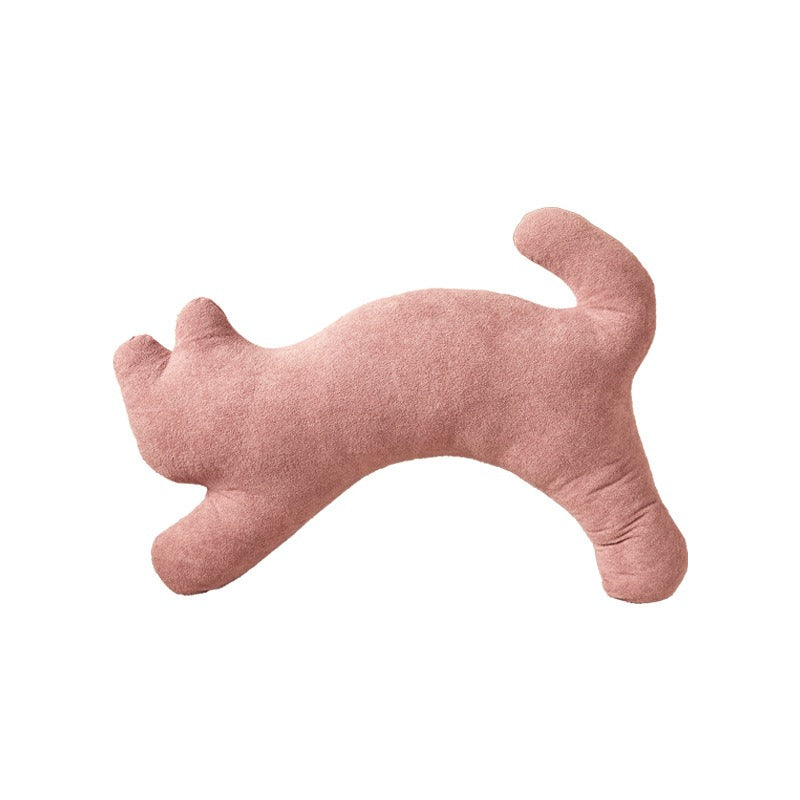 Stretching Kitty Pillow