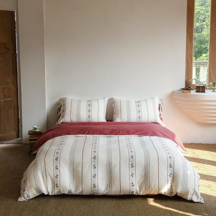 Cherry Memoir Cotton Bedding Set