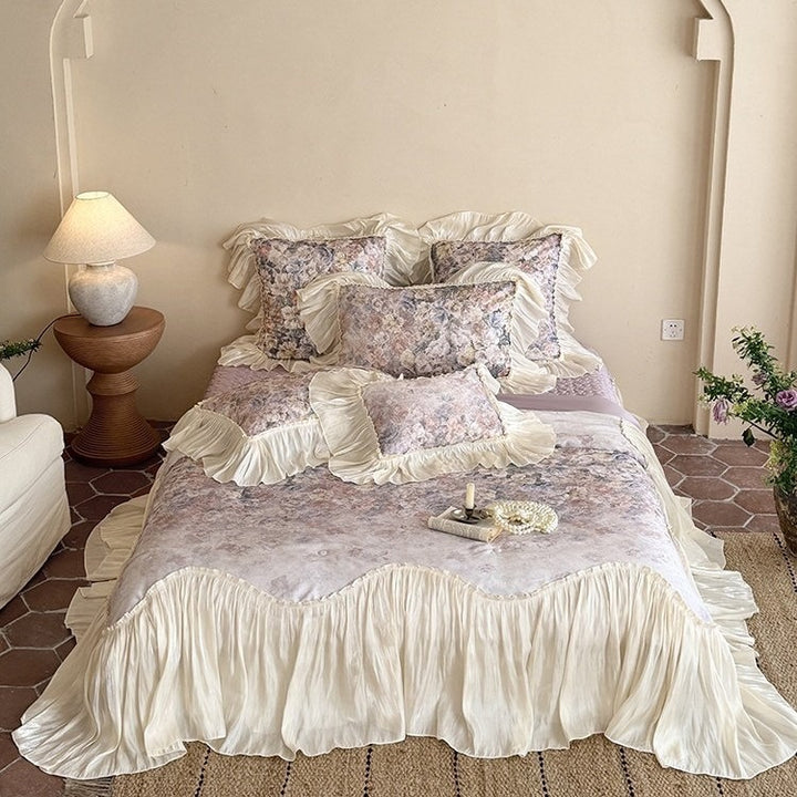 Pearl Garden Summer Quilted Blanket