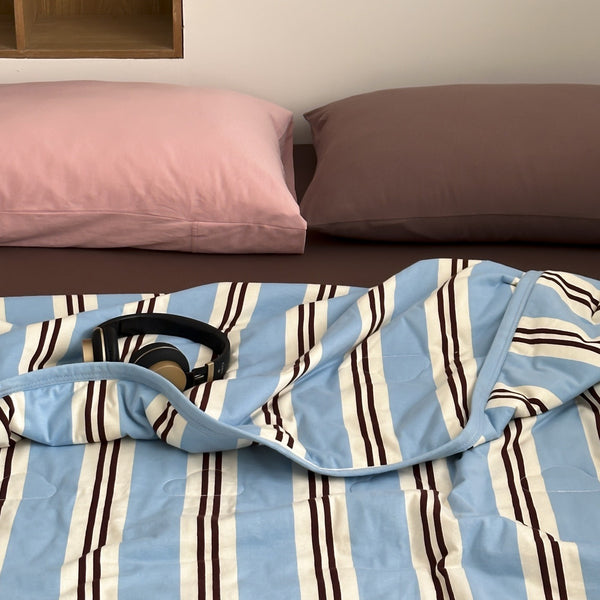 Heritage Stripe Summer Quilted Blanket