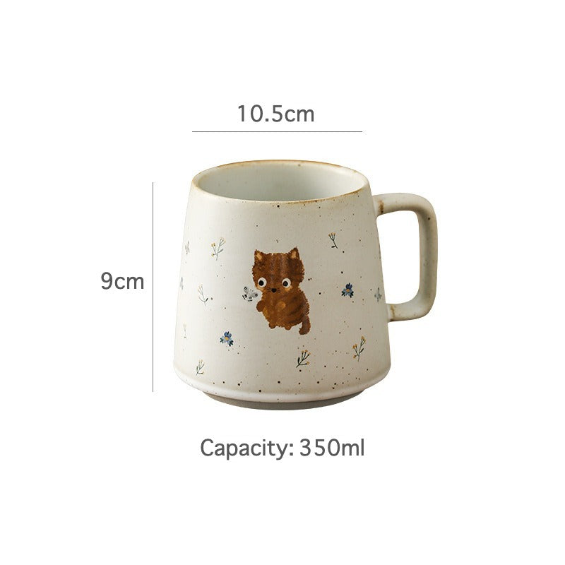 Wildflower Kitten Mug