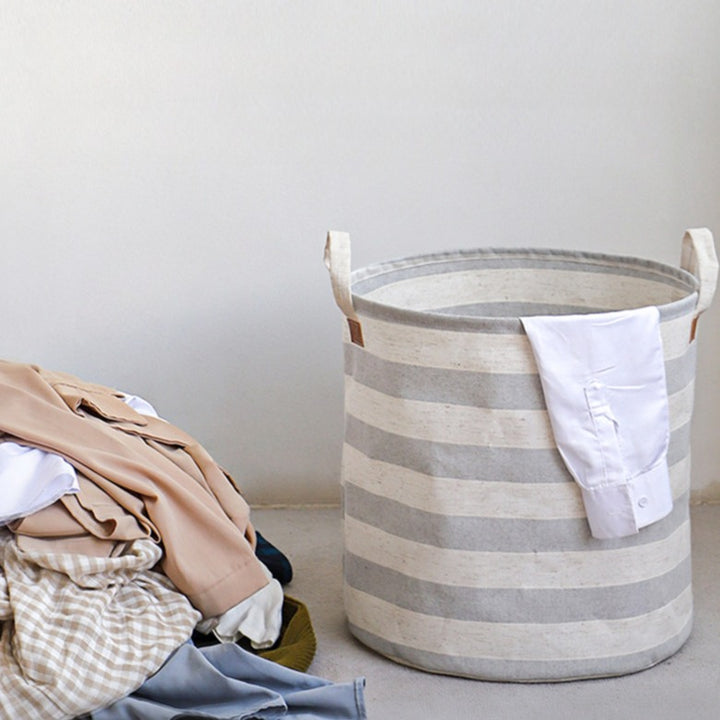 Beach Villa Striped Laundry Basket Set