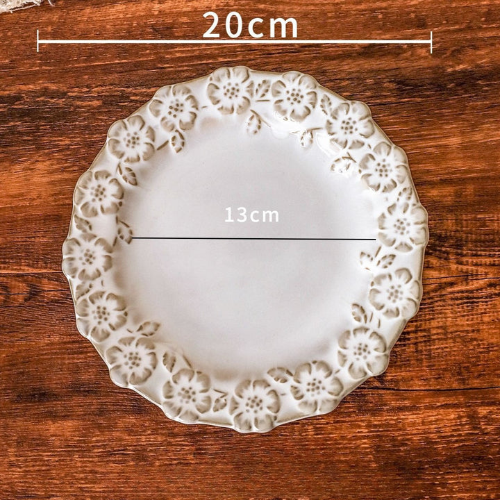 Antique Blossom Embossed Plate