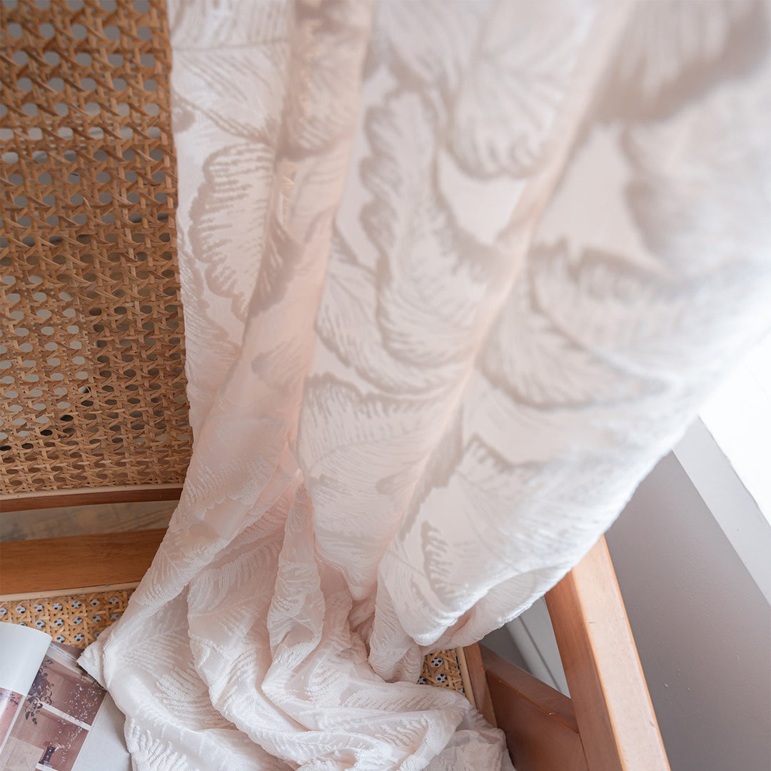 Palm Fun Textured Curtain