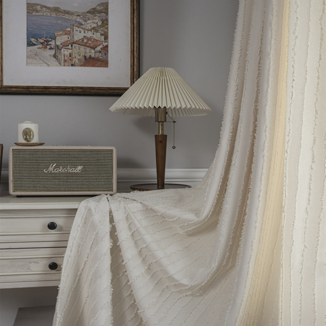 Textured Fringe Curtain